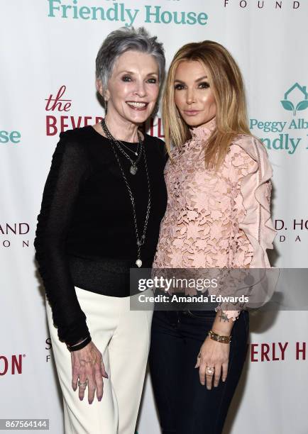 Actress Beverly Sassoon and television personality Eden Sassoon arrive at Peggy Albrecht Friendly House's 28th Annual Awards Luncheon at The Beverly...