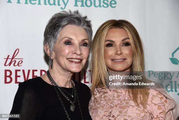 Actress Beverly Sassoon and television personality Eden Sassoon arrive at Peggy Albrecht Friendly House's 28th Annual Awards Luncheon at The Beverly...