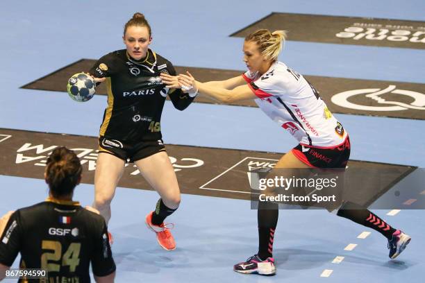 Sonja Frey of Issy Paris during the Women's French League match between Issy Paris and Brest on October 28, 2017 in Tremblay-en-France, France.