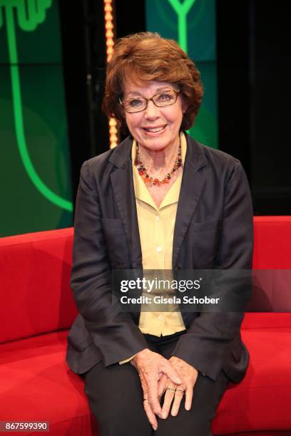 Dr. Marianne Koch during the photo call of 'Gesundheit! Die Show' on October 28, 2017 at Arri Studio in Munich, Germany.