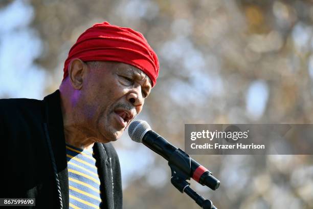 Roy Ayers performs on the Flog Stage during day 1 of Camp Flog Gnaw Carnival 2017 at Exposition Park on October 28, 2017 in Los Angeles, California.