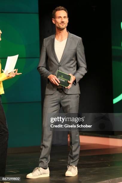 Moderator Fero Andersen during the photo call of 'Gesundheit! Die Show' on October 28, 2017 at Arri Studio in Munich, Germany.