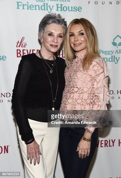 Actress Beverly Sassoon and television personality Eden Sassoon arrive at Peggy Albrecht Friendly House's 28th Annual Awards Luncheon at The Beverly...