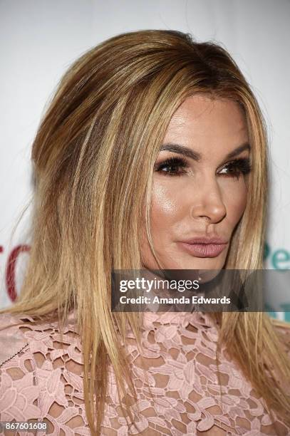 Television personality Eden Sassoon arrives at Peggy Albrecht Friendly House's 28th Annual Awards Luncheon at The Beverly Hilton Hotel on October 28,...