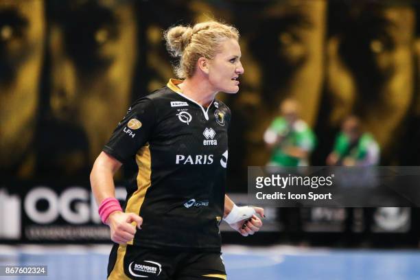 Crina Pintea of Issy Paris during the Women's French League match between Issy Paris and Brest on October 28, 2017 in Tremblay-en-France, France.