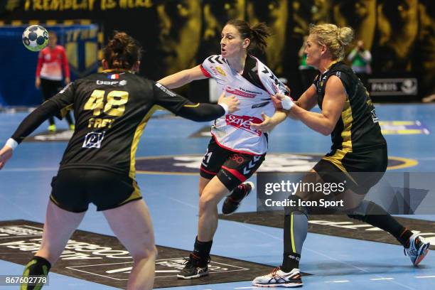 Jovana Stoiljkovic of Brest during the Women's French League match between Issy Paris and Brest on October 28, 2017 in Tremblay-en-France, France.