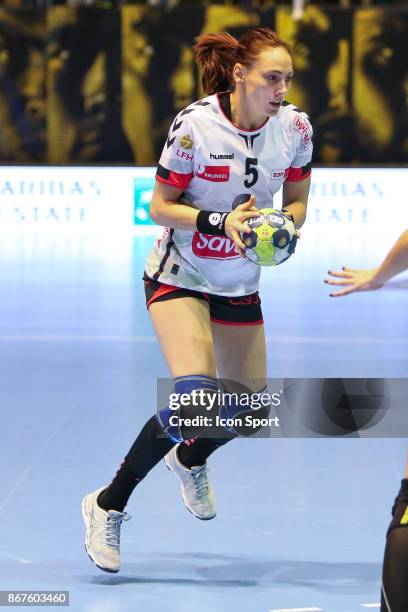 Melinda Geiger of Brest during the Women's French League match between Issy Paris and Brest on October 28, 2017 in Tremblay-en-France, France.