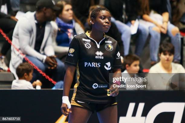 Melvine Deba of Issy Paris during the Women's French League match between Issy Paris and Brest on October 28, 2017 in Tremblay-en-France, France.