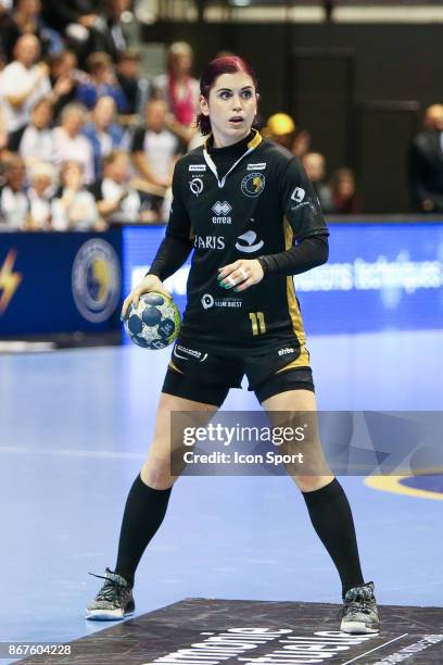 Tamara Horacek of Issy Paris during the Women's French League match between Issy Paris and Brest on October 28, 2017 in Tremblay-en-France, France.