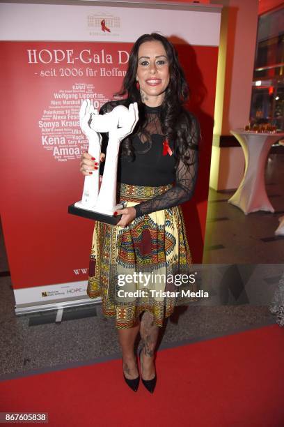 Anja Ringgren Loven attends the 12th Hope Charity Gala at Kulturpalast on October 28, 2017 in Dresden, Germany.