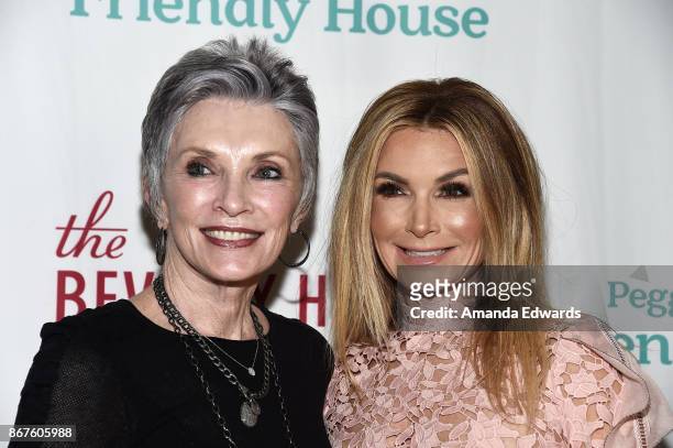Actress Beverly Sassoon and television personality Eden Sassoon arrive at Peggy Albrecht Friendly House's 28th Annual Awards Luncheon at The Beverly...