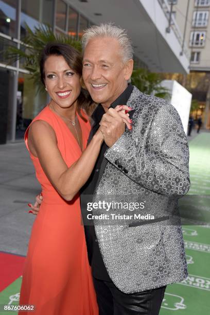 Olaf Berger and his wife Julia Berger attend the 12th Hope Charity Gala at Kulturpalast on October 28, 2017 in Dresden, Germany.