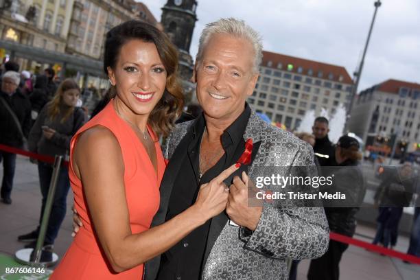 Olaf Berger and his wife Julia Berger attend the 12th Hope Charity Gala at Kulturpalast on October 28, 2017 in Dresden, Germany.