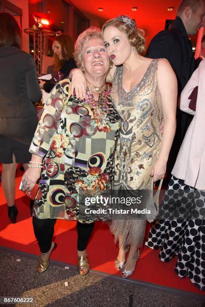 Jasmin Schwiers and her mother Heidi Schwiers attend the 12th Hope Charity Gala at Kulturpalast on October 28, 2017 in Dresden, Germany.