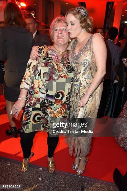 Jasmin Schwiers and her mother Heidi Schwiers attend the 12th Hope Charity Gala at Kulturpalast on October 28, 2017 in Dresden, Germany.