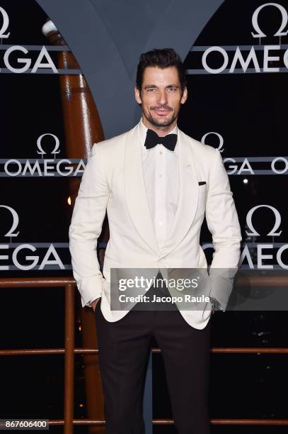 David Gandy attends the OMEGA Aqua Terra at Palazzo Pisani Moretta on October 28, 2017 in Venice, Italy.