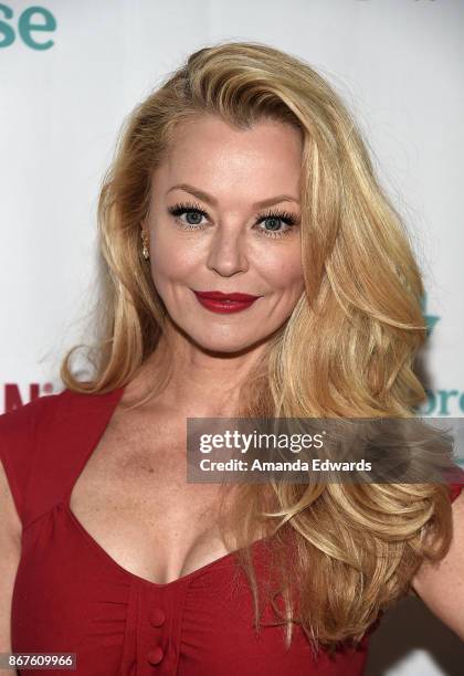 Actress Charlotte Ross arrives at Peggy Albrecht Friendly House's 28th Annual Awards Luncheon at The Beverly Hilton Hotel on October 28, 2017 in...