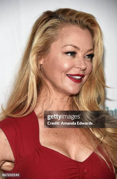 Actress Charlotte Ross arrives at Peggy Albrecht Friendly House's 28th Annual Awards Luncheon at The Beverly Hilton Hotel on October 28, 2017 in...