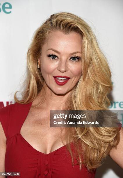 Actress Charlotte Ross arrives at Peggy Albrecht Friendly House's 28th Annual Awards Luncheon at The Beverly Hilton Hotel on October 28, 2017 in...