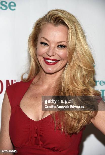 Actress Charlotte Ross arrives at Peggy Albrecht Friendly House's 28th Annual Awards Luncheon at The Beverly Hilton Hotel on October 28, 2017 in...