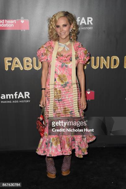 Tory Burch attends the 2017 amfAR & The Naked Heart Foundation Fabulous Fund Fair at Skylight Clarkson Sq on October 28, 2017 in New York City.