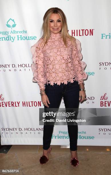 Personality Eden Sassoon attends the Peggy Albrecht Friendly House's 28th annual awards luncheon at The Beverly Hilton Hotel on October 28, 2017 in...