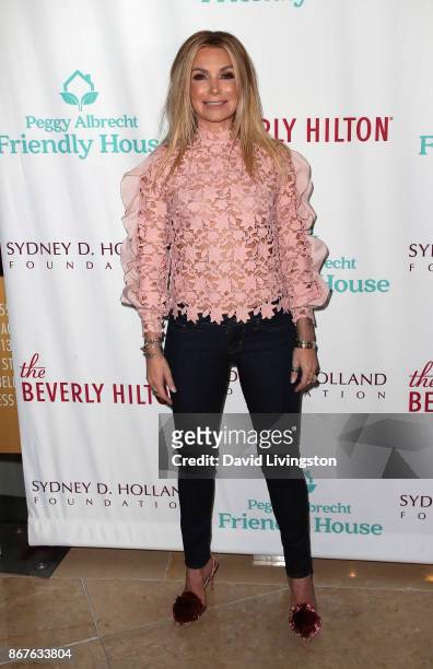 Personality Eden Sassoon attends the Peggy Albrecht Friendly House's 28th annual awards luncheon at The Beverly Hilton Hotel on October 28, 2017 in...