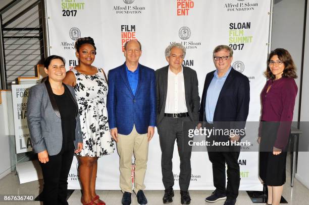 Maya Gupta, Christianna Taylor, Vice President of the Alfred P. Sloan Foundation Doron Weber, director Michael Almereyda, Uri Singer and Carolyn...