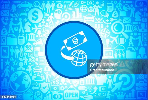 globale geld-symbol auf business und finance vector hintergrund - business mann anzug geschäftlicher hintergrund stock-grafiken, -clipart, -cartoons und -symbole