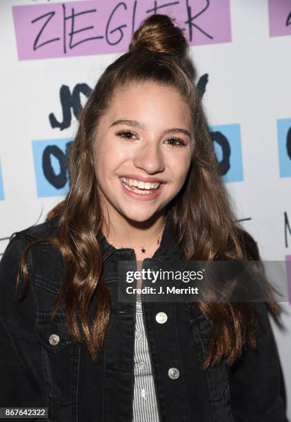 Mackenzie Ziegler poses during a meet and greet on their "Day & NIght" tour at Mr Smalls on October 28, 2017 in Millvale, Pennsylvania.