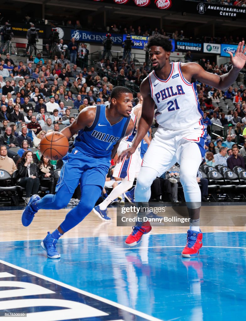 Philadelphia 76ers v Dallas Mavericks