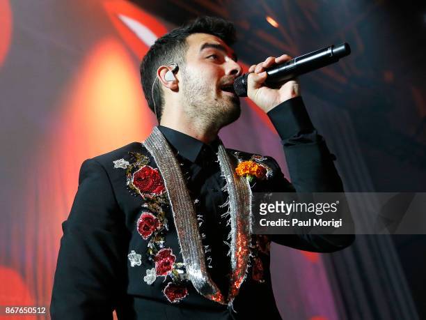 Joe Jonas of the band DNCE performs at the 21st Annual HRC National Dinner at the Washington Convention Center on October 28, 2017 in Washington, DC.