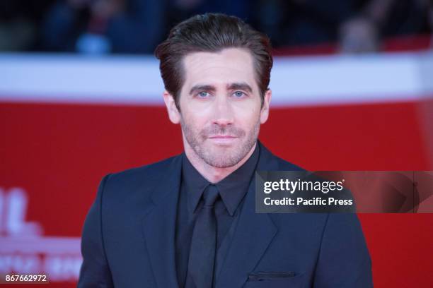 Actor Jake Gyllenhaal during the red carpet of the movie "Stronger" with US actor Jake Gyllenhaal during the third day of the Rome Film Fest.