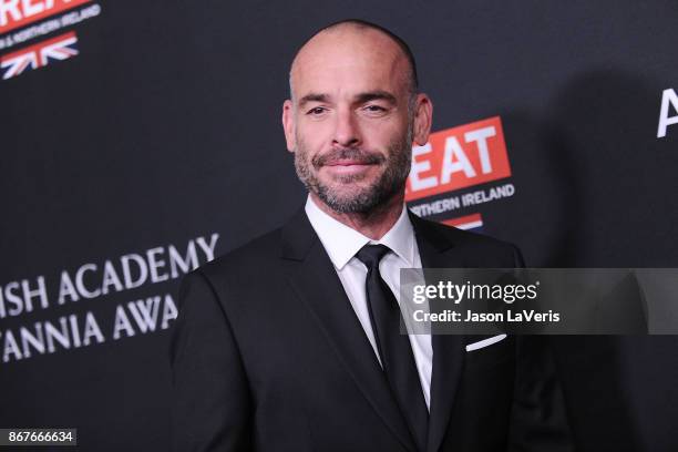 Actor Paul Blackthorne attends the 2017 AMD British Academy Britannia Awards at The Beverly Hilton Hotel on October 27, 2017 in Beverly Hills,...