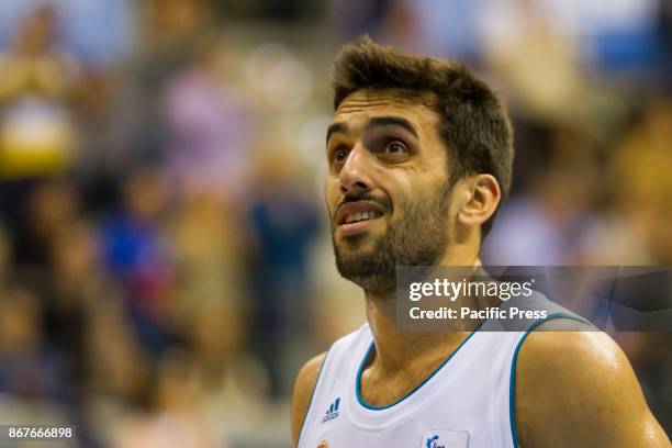 Facundo Campazzo during Real Madrid victory over San Pablo Burgos in Liga Endesa regular season game celebrated in Burgos at Coliseum Burgos. October...