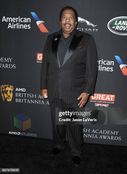 Actor Leslie David Baker attends the 2017 AMD British Academy Britannia Awards at The Beverly Hilton Hotel on October 27, 2017 in Beverly Hills,...