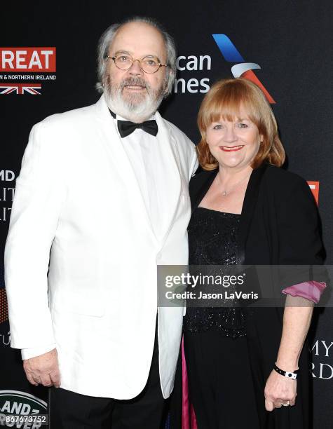 Actress Lesley Nicol and husband David Keith Healdattend the 2017 AMD British Academy Britannia Awards at The Beverly Hilton Hotel on October 27,...