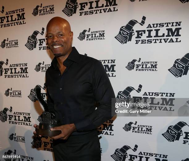 October 28: Keenen Ivory Wayans attends the AFF Awards Luncheon during Austin Film Festival at the Austin Club on October 28, 2017 in Austin, Texas.