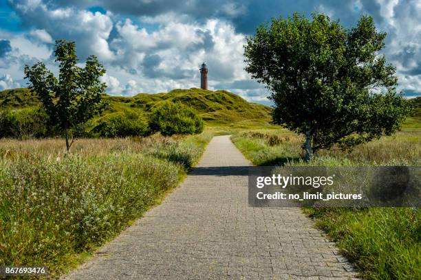 light house at north sea island norderney - east frisian islands stock pictures, royalty-free photos & images