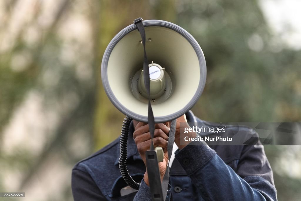 People gathered to protest and seek justice for Theo in Bobigny