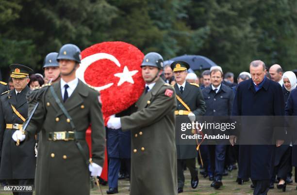 Turkish President Recep Tayyip Erdogan , Speaker of the Grand National Assembly, Ismail Kahraman , Prime Minister Binali Yildirim , Kemal...