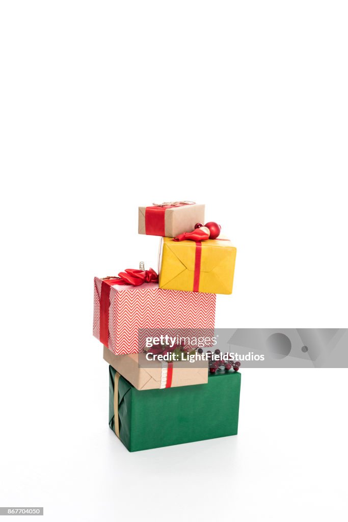 Stack Of Christmas Presents High-Res Stock Photo - Getty Images