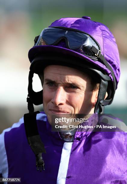 Ryan Moore before the Racing Post Trophy Stakes during Racing Post Trophy day at Doncaster Racecourse. PRESS ASSOCIATION Photo. Picture date:...