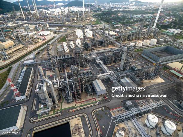 oil refinery, oil port ,oil tanker ship at thailand . - vaseline stock pictures, royalty-free photos & images