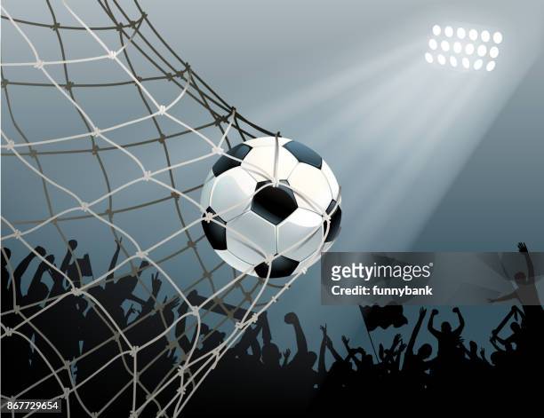 goal sign - soccer net stock illustrations