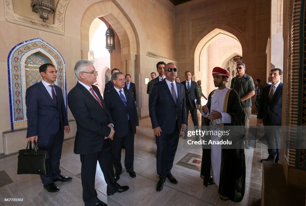 Turkish FM Cavusoglu in Oman