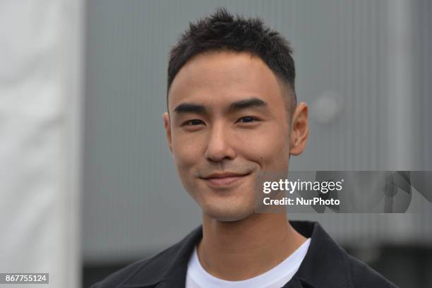 Ethan Ruan, also known as Ruan Jingtian or Gun Keng-thian , a Taiwanese actor and model, photographed during during the 1st TDF Shanghai Criterium...