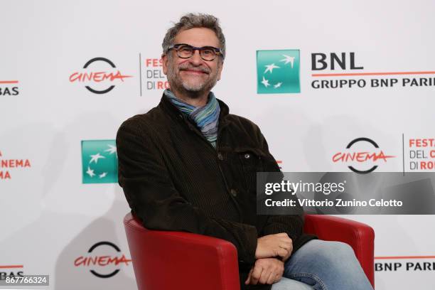 Enzo D'Alo attends 'Pipi', Pupu' E Rosmarina In Il Mistero Delle Note Rapite' photocall during the 12th Rome Film Fest at Auditorium Parco Della...