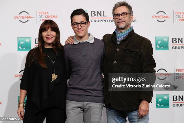 Enzo D'Alo and guests attend 'Pipi', Pupu' E Rosmarina In Il Mistero Delle Note Rapite' photocall during the 12th Rome Film Fest at Auditorium Parco...