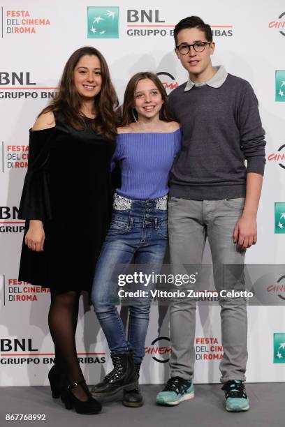 Guests attend 'Pipi', Pupu' E Rosmarina In Il Mistero Delle Note Rapite' photocall during the 12th Rome Film Fest at Auditorium Parco Della Musica on...